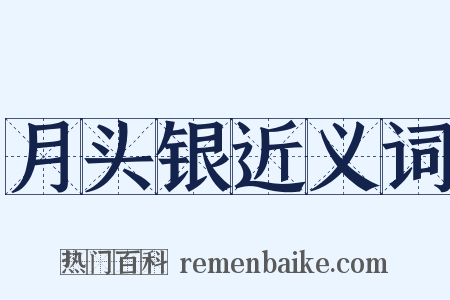 月头银近义词是什么意思的图片